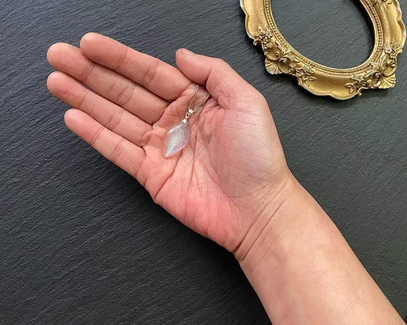 天然冰透體藍月光石 旺財運 旺姻緣 925純銀鈦鋼項鍊