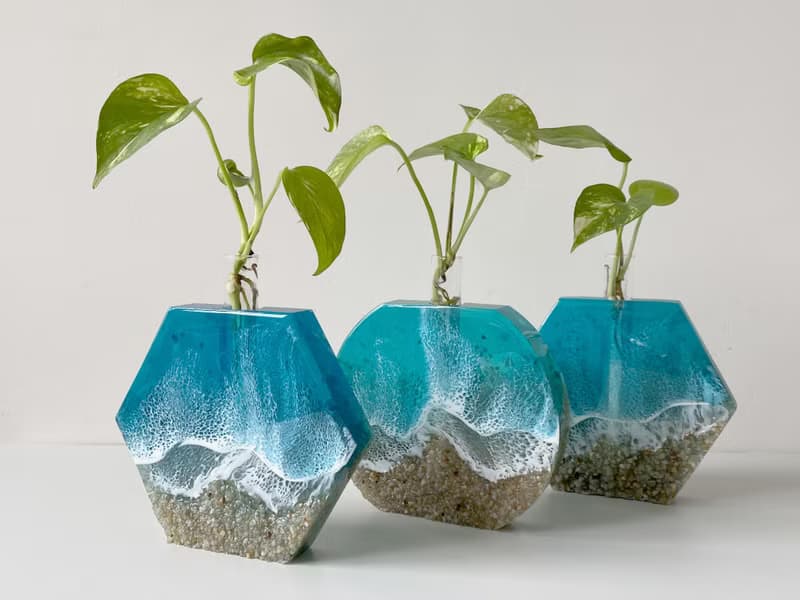 Desktop Plant Holder, Home Deco, Housewarming, Wedding gift, Desktop Deco