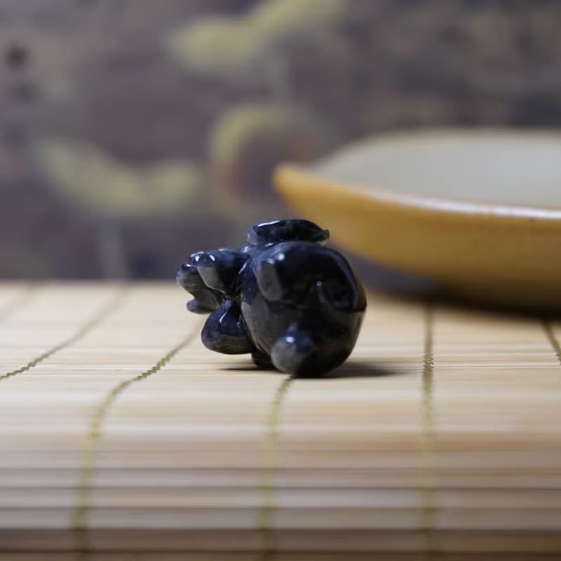 【吉象如意】烏雞翡翠大象擺飾 | 天然緬甸玉A貨翡翠 | 送禮