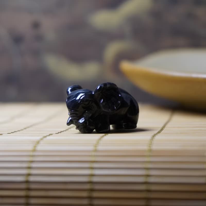 【吉象如意】烏雞翡翠大象擺飾 | 天然緬甸玉A貨翡翠 | 送禮