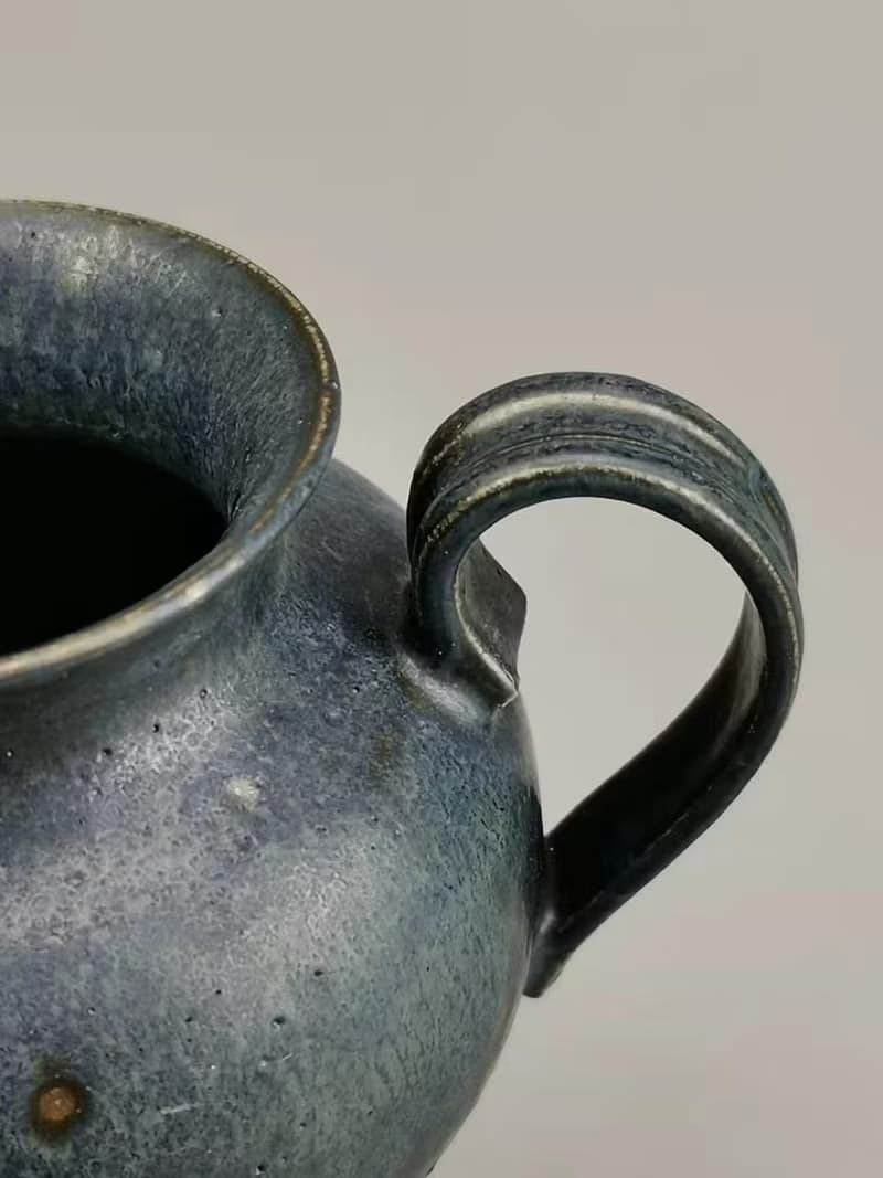 四象茶具.杯—手工陶泥公道杯/幽藍
