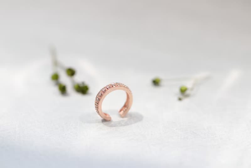 純14K金 Luxury Cuff Earring 排鑽耳夾耳環 耳骨夾 不褪色