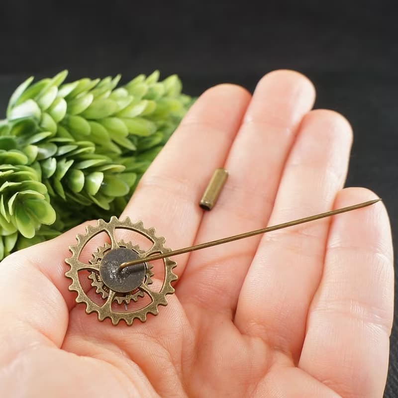 Steampunk Pin Brooch Watch Parts Gears Round Gear Brooch Pin Jewelry Accessories