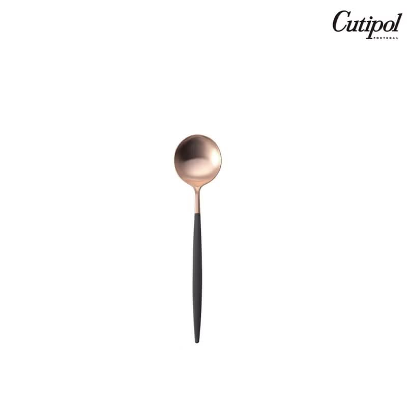 葡萄牙Cutipol GOA系列黑玫瑰金17.9cm點心匙