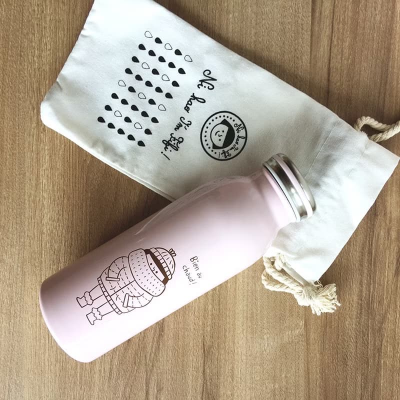 FiFi牛奶保溫瓶450ml-粉紅色