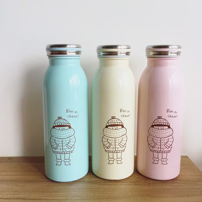 FiFi牛奶保溫瓶450ml-粉紅色