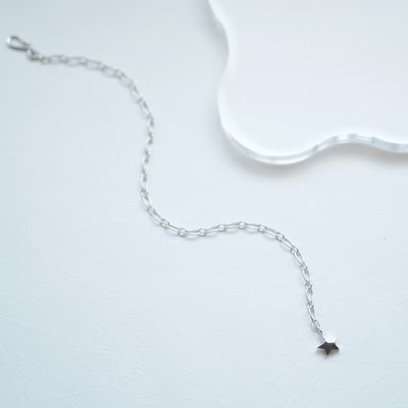 星 チャーム ブレスレット シルバー925