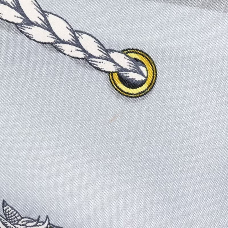 【日本直送】エルメス HERMES カレ90 スカーフ GRAND APPARAT 盛装の馬 シルク 青 レディース【中古】