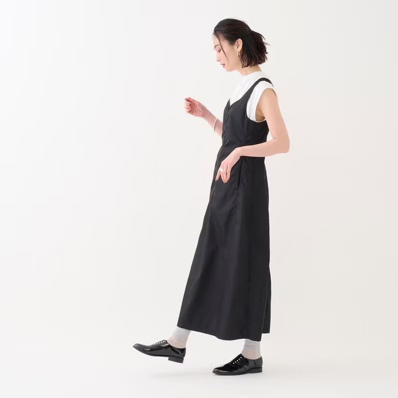 PEIGE (BLACK) PEARL STUDS PVC OXFORD   パールスタッズ シューズ