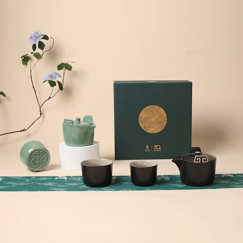【中秋送禮】陸寶 雲龍茶組 1壺2杯 茶具組 茶器