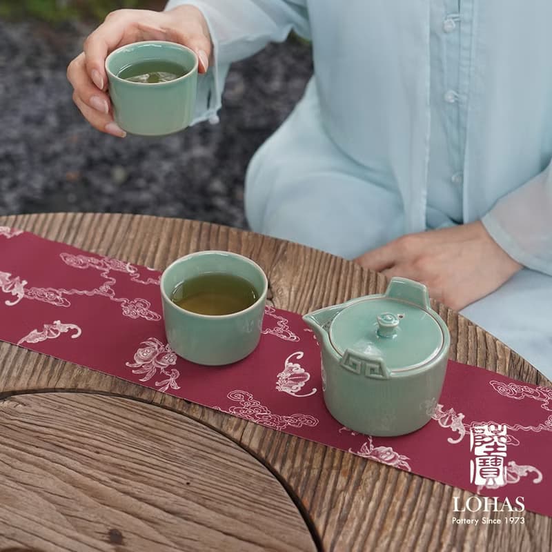 【中秋送禮】陸寶 雲龍茶組 1壺2杯 茶具組 茶器
