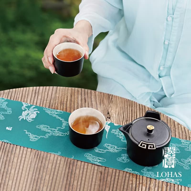 【中秋送禮】陸寶 雲龍茶組 1壺2杯 茶具組 茶器