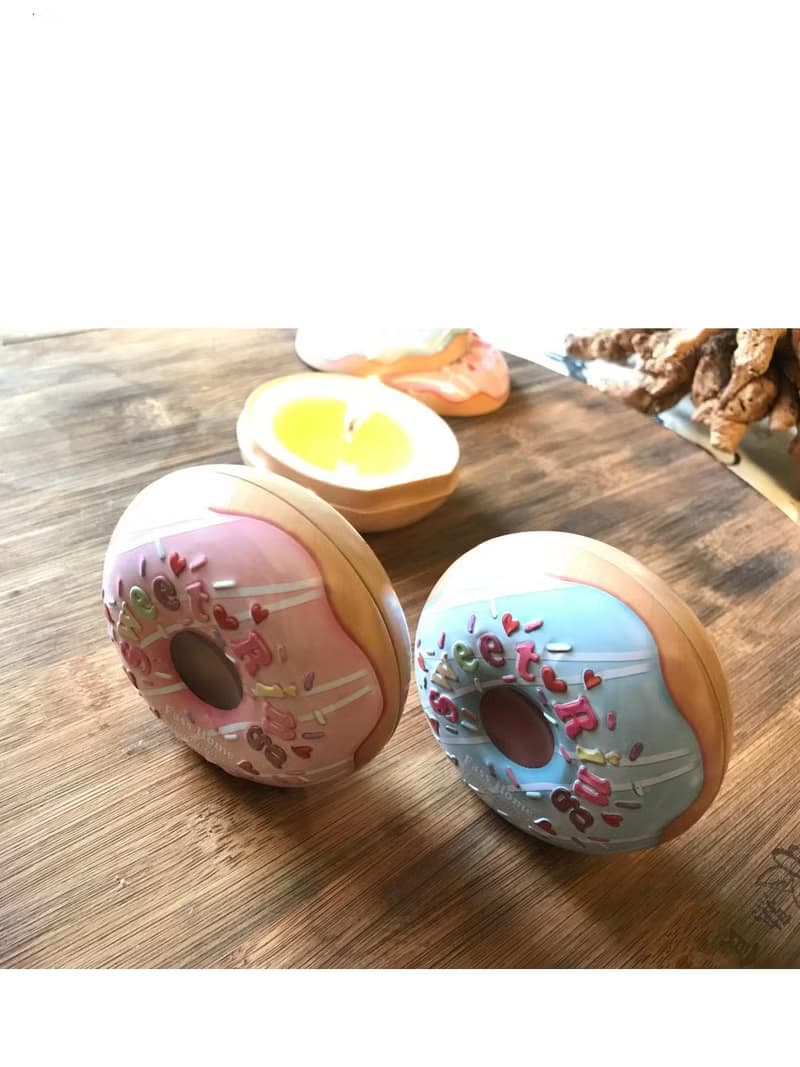 本草堂 new 沙棘油蠟燭 粉紅甜甜圈 甜橙精油