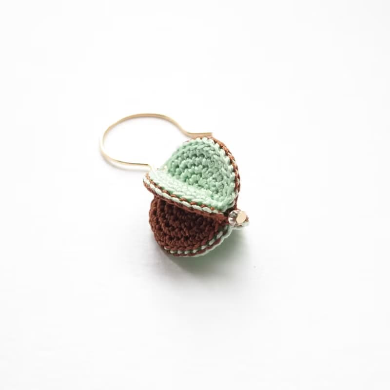 ころころピアス/イヤリング　チョコミント