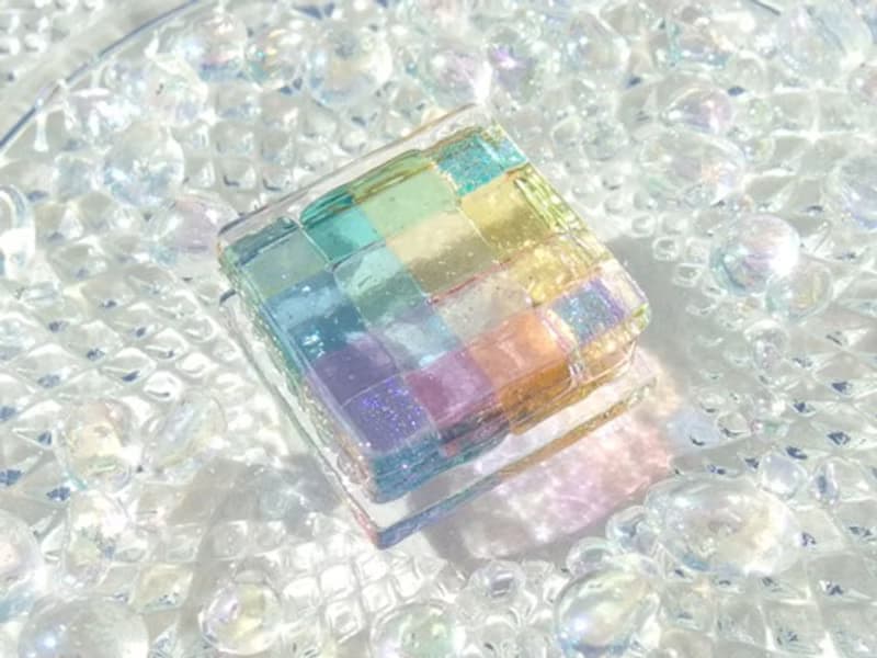 【Rainbow】【Special】幸せガラス(しあわせ【幸】)お守り【受注制作】