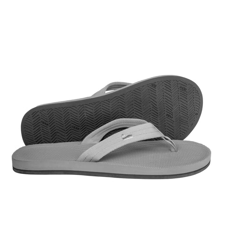 【春夏新品】indosole 環保拖鞋 Easy Living  山岩灰 男