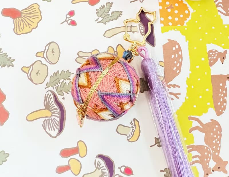 睦月 - 手工手鞠球、刺繡商品 手工鑰遲圈