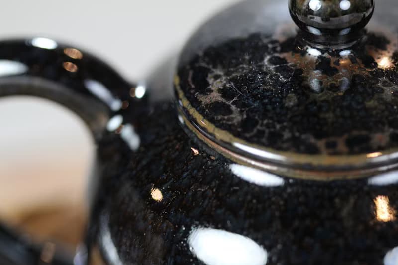 【送禮好物】200ml 天目釉 手工茶壺 鶯歌名家葉敏祥手作