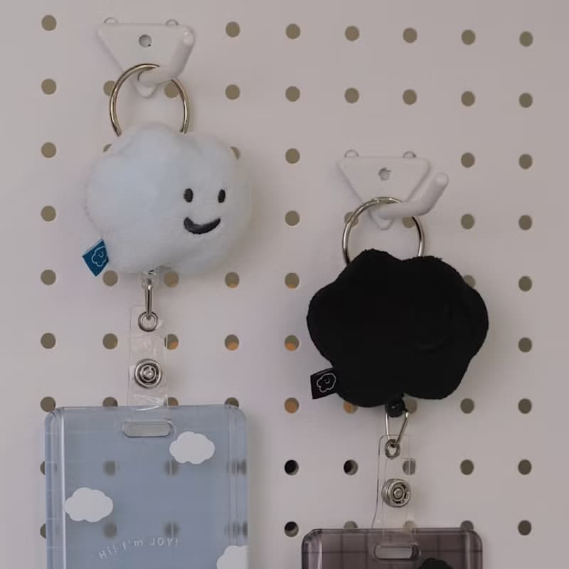 迷你娃娃伸縮扣 喜寶 EMO 鑰匙圈 毛絨掛飾 證件扣 伸縮夾
