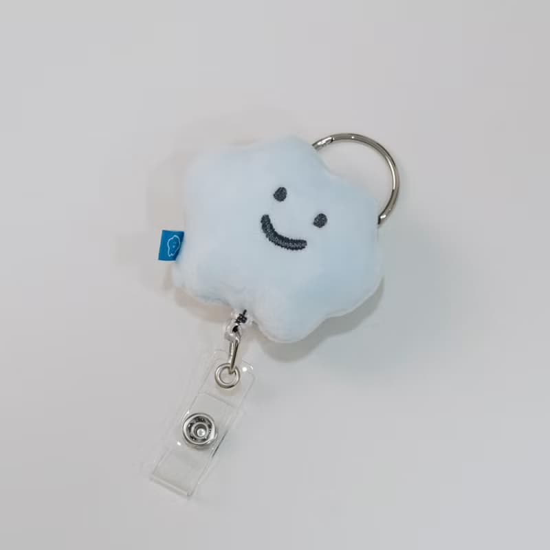 迷你娃娃伸縮扣 喜寶 EMO 鑰匙圈 毛絨掛飾 證件扣 伸縮夾