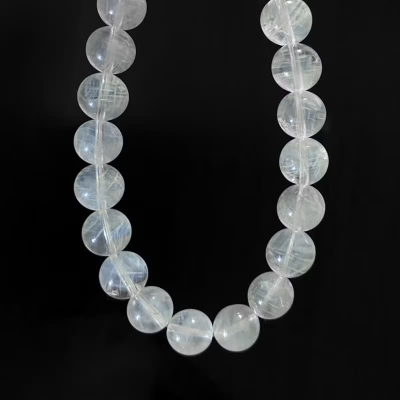 限時88折 | 透體藍針手串手鍊 10mm+ (高品淨透多針 天使羽毛)