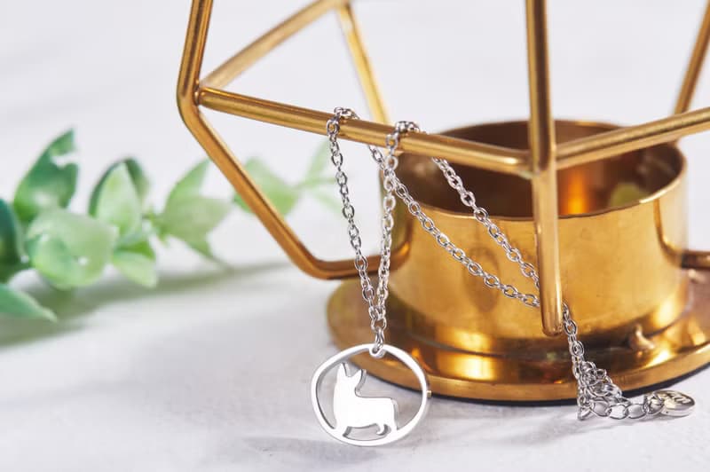 柯基手鍊 - 狗狗小印章系列-抗敏醫療鋼