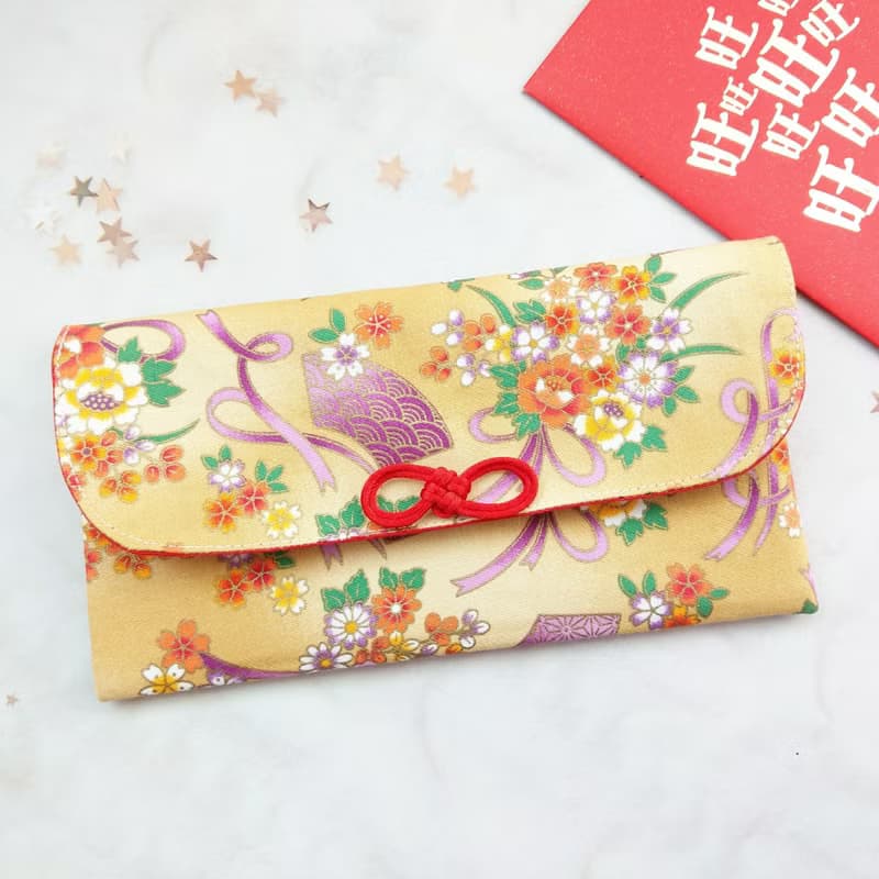 免費繡名字。善緣-2色可選。布紅包袋 / 口罩收納袋