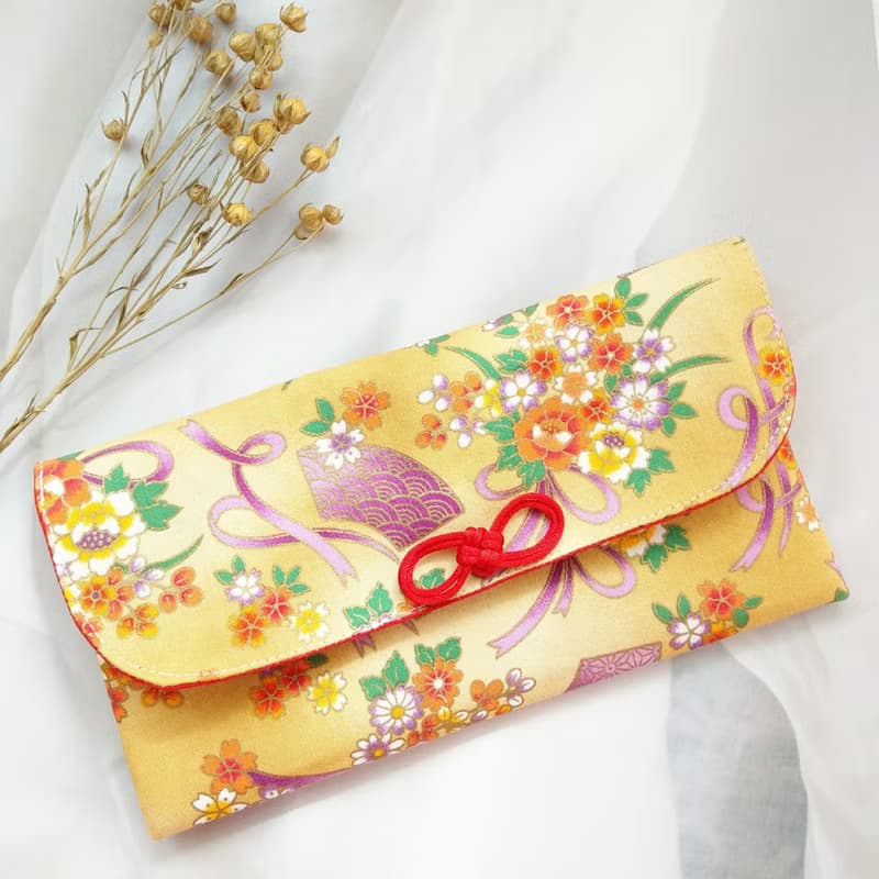 免費繡名字。善緣-2色可選。布紅包袋 / 口罩收納袋