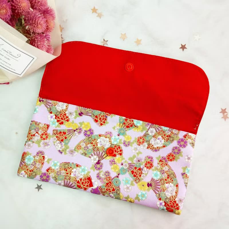 免費繡名字。善緣-2色可選。布紅包袋 / 口罩收納袋