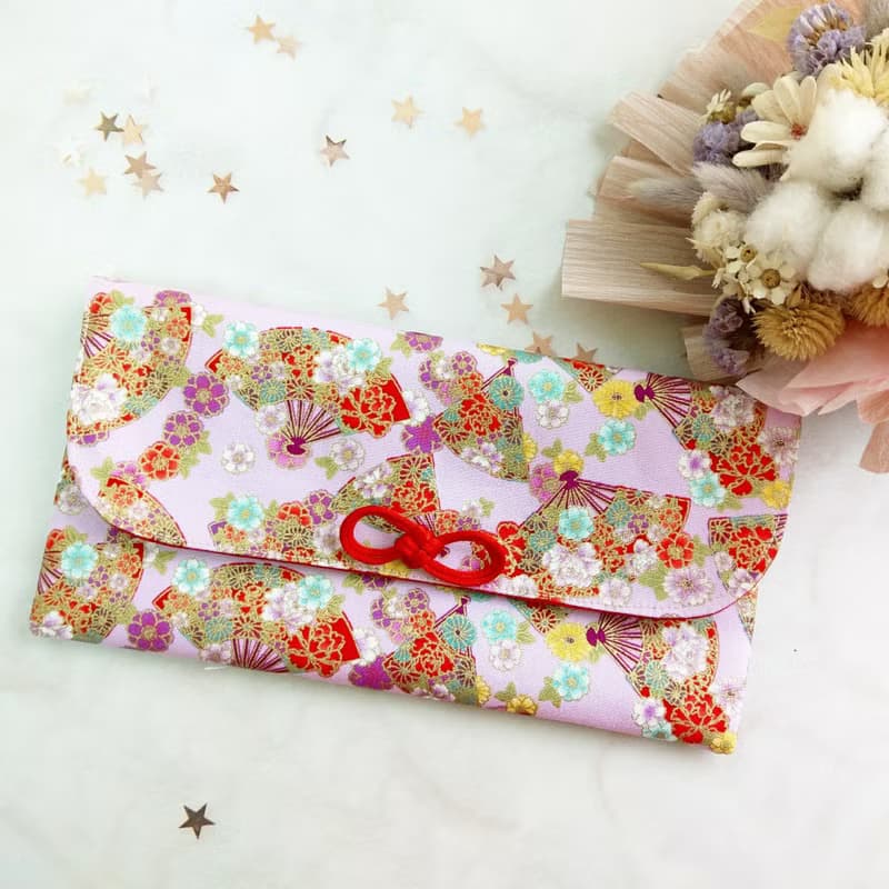 免費繡名字。善緣-2色可選。布紅包袋 / 口罩收納袋