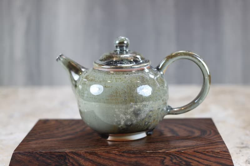 【送禮好物】柴燒天目釉 手拉坯茶壺 名家葉敏祥手工作品