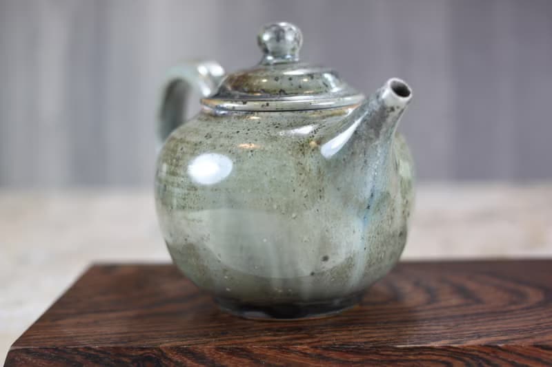【送禮好物】柴燒天目釉 手拉坯茶壺 名家葉敏祥手工作品