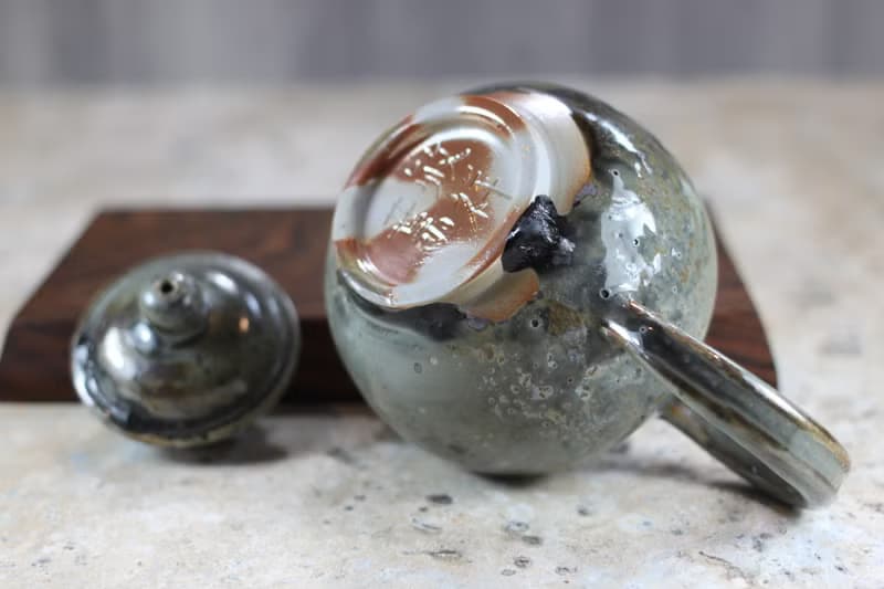 【送禮好物】柴燒天目釉 手拉坯茶壺 名家葉敏祥手工作品