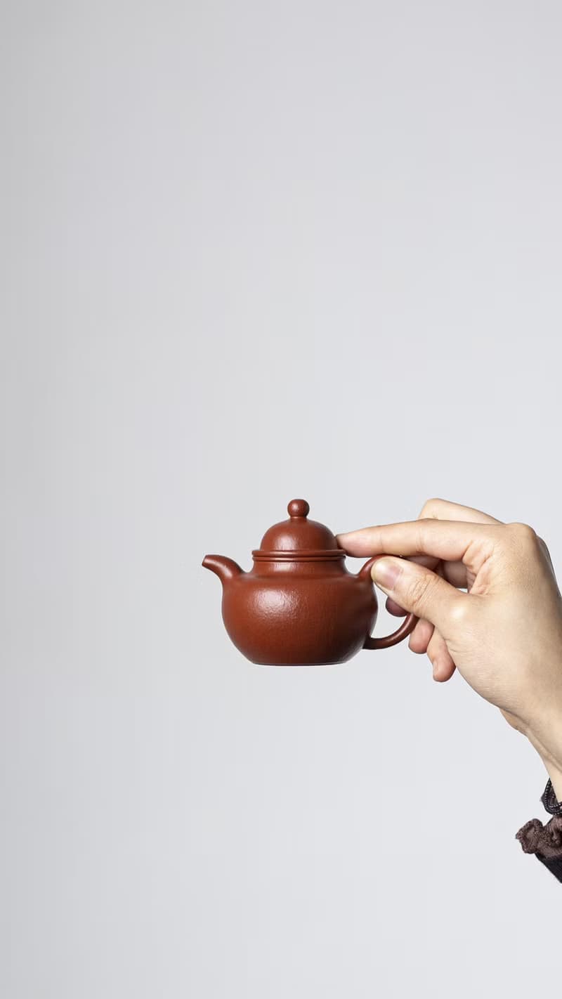 送禮紫砂壺茶壺小掇球 全手工 95cc 原矿30目老朱泥  成型难 水色