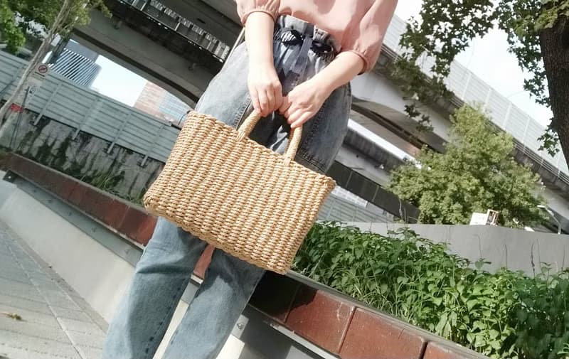 紙藤編織大容量手提野餐籃