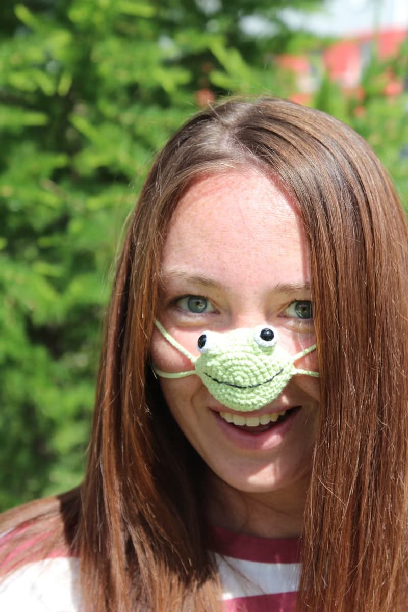 Nose warmer frog lover gifts. Cute frog and toad.