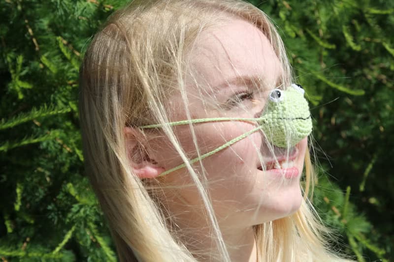 Nose warmer frog lover gifts. Cute frog and toad.