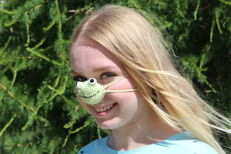 Nose warmer frog lover gifts. Cute frog and toad.