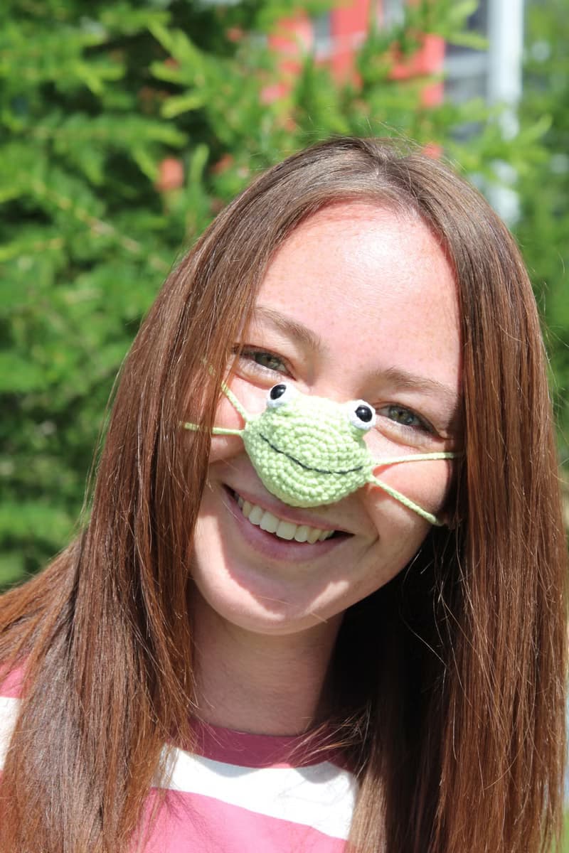 Nose warmer frog lover gifts. Cute frog and toad.