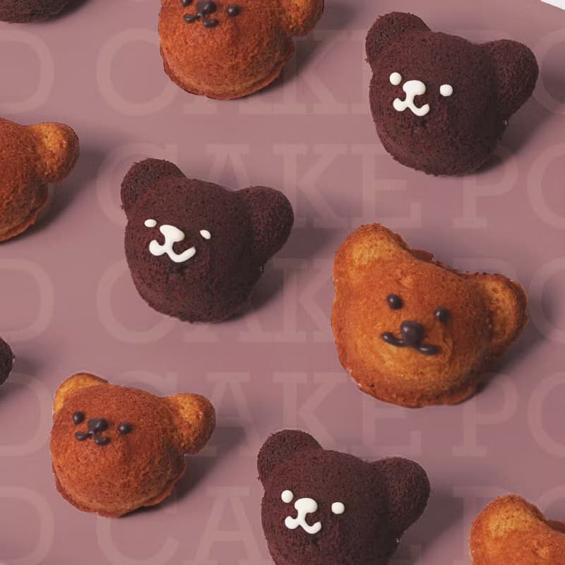 【婚禮小物點心】焦糖熊熊 黑巧克力熊熊磅蛋糕兩入組 派對點心