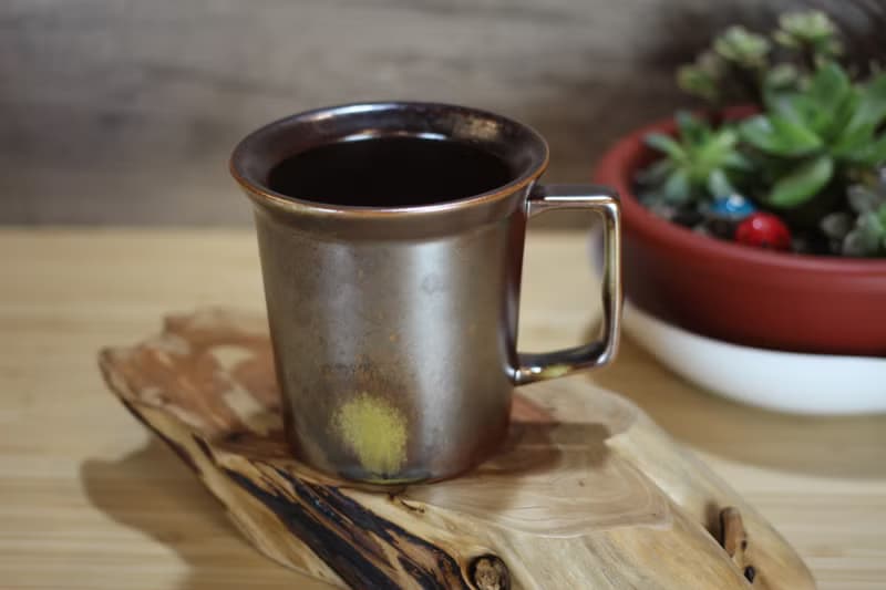 【送禮好物】240ml 柴燒古銅金 方韻杯 咖啡杯 台灣鶯歌製