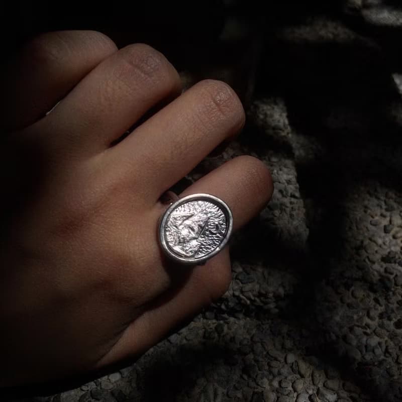 925純銀戒指 山巒 II 魔法師的戒指 II 白夜款