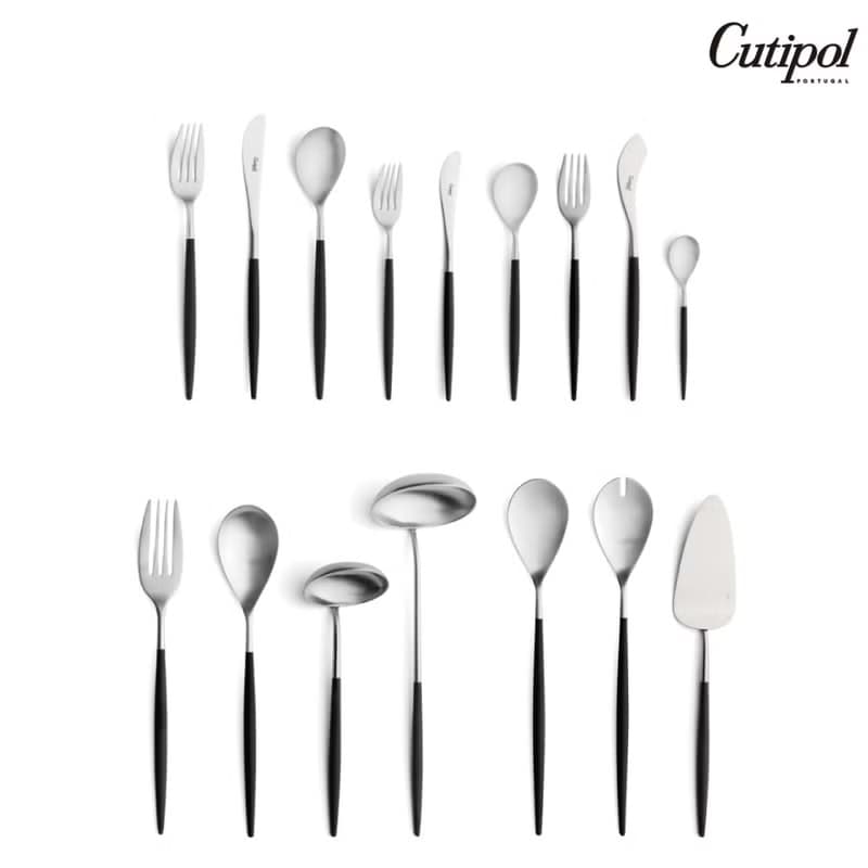 葡萄牙 Cutipol  MIO  黑銀  主餐匙