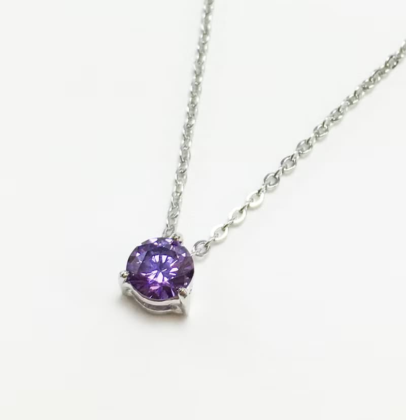 誕生石系列/二月份/紫水晶 AMETHYST/項鍊/生日禮
