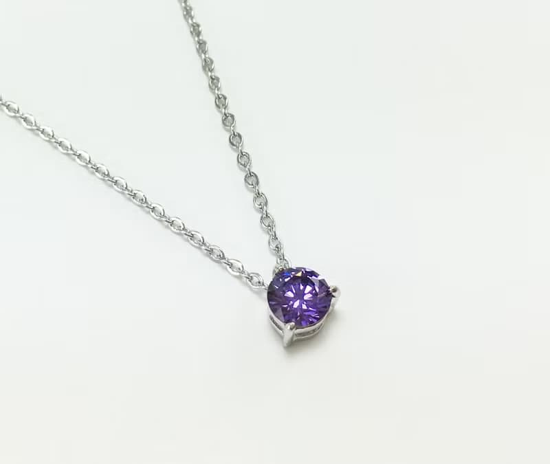 誕生石系列/二月份/紫水晶 AMETHYST/項鍊/生日禮