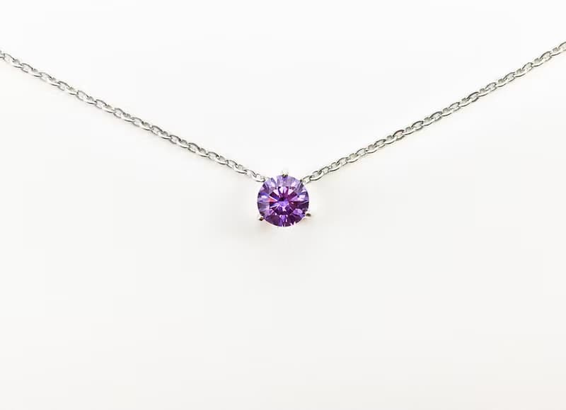 誕生石系列/二月份/紫水晶 AMETHYST/項鍊/生日禮