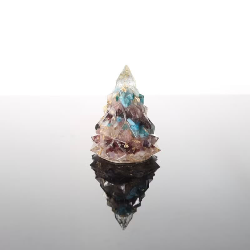 【情人節禮物】粉色金箔愛戀聖誕樹-奧剛能量樹/寶石樹/水晶礦石