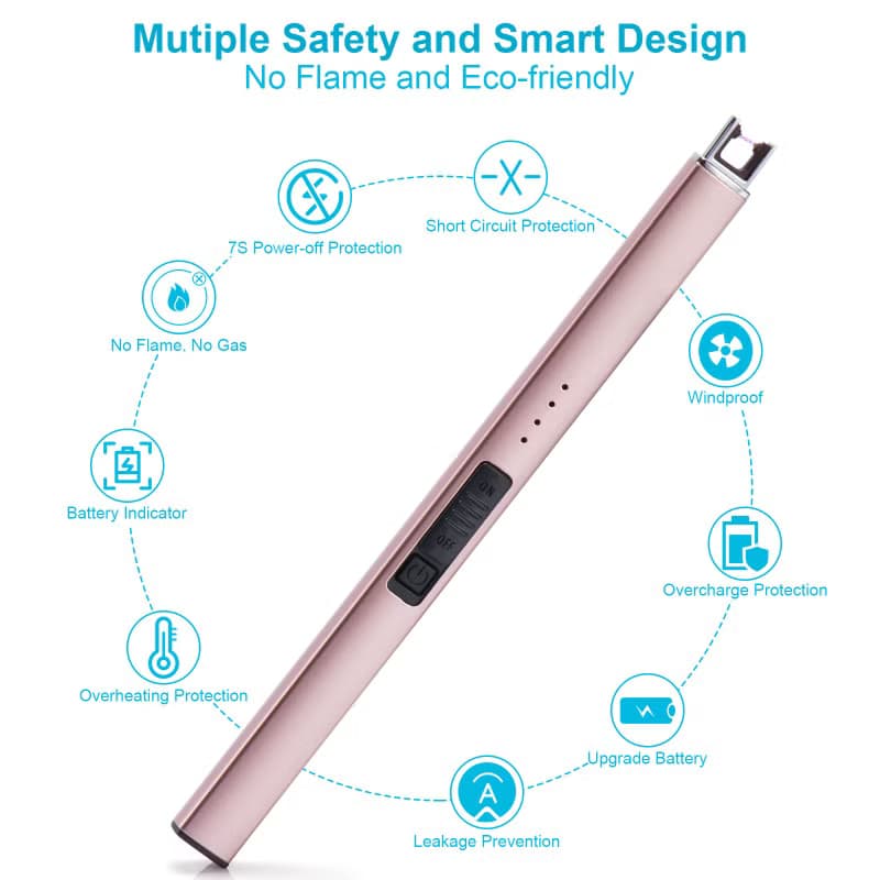 USB充電式多功能點火器 蠟燭點火器 香氛蠟燭必備 附充電線