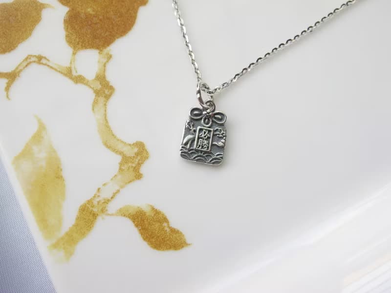 御守 【必勝喵喵】925銀 可雙面配戴 交換禮物