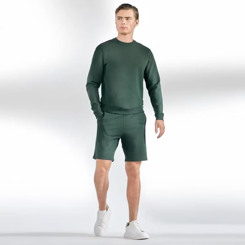 北歐極簡 - Sweatshirt 經典有機棉衛衣 2.0 - 森林綠
